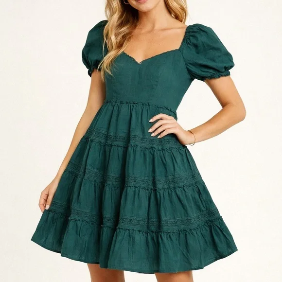 Altar'd State Deep Green Mini Dress - Picture 5 of 5
